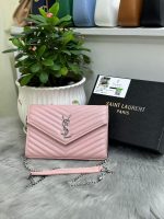 YSL Cassandre Mini Leather Crossbody Bag