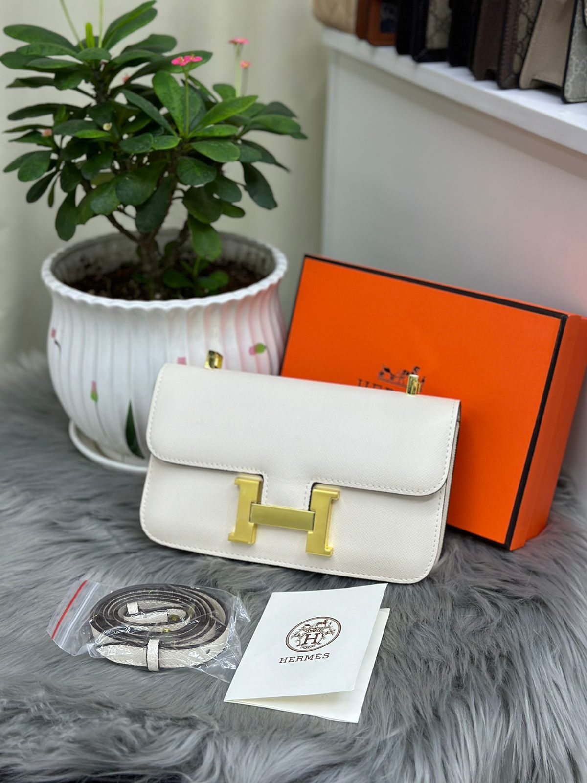 Hermès Constance Mini Leather Crossbody Bag Hermès Constance Mini Leather Crossbody Bag