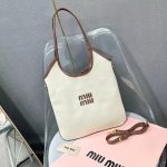 Miu Miu Transparent Panel Leather Tote Bag