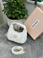 Miu Miu Ma Baluchon Nano Leather Crossbody Bag