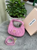 Miu Miu Ma Baluchon Nano Leather Crossbody Bag