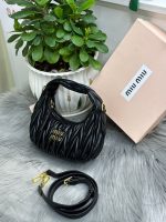 Miu Miu Ma Baluchon Nano Leather Crossbody Bag