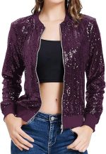 Cosmic Eclipse Sequin Bomber Jacket