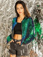 Iridescent Mirage Sequin Jacket